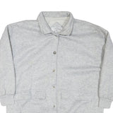 CURRENT SEEN Womens Grey Casual Button Cotton Blend Jacket L Plain Comfortable