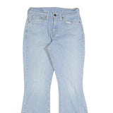 LEVI'S 584 87 Womens Jeans Blue Regular Flared Denim Light W29 L32 Cotton Blend
