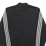 ADIDAS Mens Black Track Jacket S Polyester Plain Athletic Zip Closure