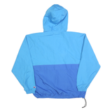 CHAMPION Mens Blue & Purple Zip Hooded Shell Jacket L Polyester Blend