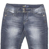ANGELS Womens Denim Blue Casual Shorts L W30 Stylish Soft Cotton Blend