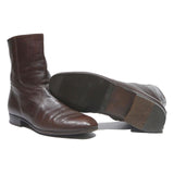 CHARLIE BROWN Womens Ankle Boots Leather Brown UK 7.5 Stylish Comfortable