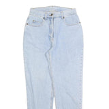 EXPLORER Womens Regular Fit Blue Denim Light Wash Jeans W28 L30 Zip Closure