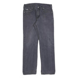 CARHARTT Mens Cotton Grey Regular Straight Trousers W33 L34 Workwear Zip Closure