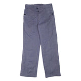 LUTTEURS Mens Cotton Blend Blue Regular Straight Trousers W31 L30 Casual Wear