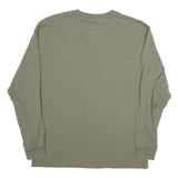 CARHARTT Mens Green Long Sleeve Crew Neck Cotton Blend T-Shirt M Workwear Casual