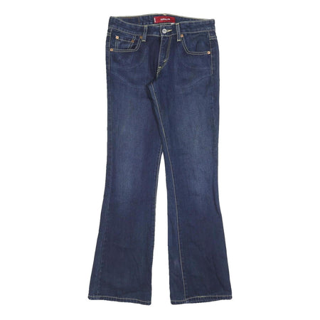 LEVI'S 518 Womens Slim Jeans Blue Denim Raw W30 L32 Stylish Comfortable Classic