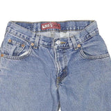 LEVI'S Womens Denim Blue Casual Shorts M W28 Raw Hem Classic Fit
