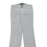 CALVIN KLEIN JEANS Womens Cotton Blend Grey Regular Straight Trousers W28 L30