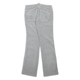CALVIN KLEIN JEANS Womens Cotton Blend Grey Regular Straight Trousers W28 L30