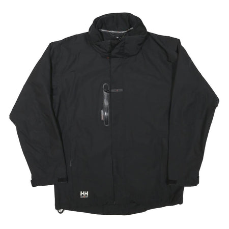 HELLY HANSEN Mens Black Workwear Jacket S Polyester Blend Zip Plain Outdoor