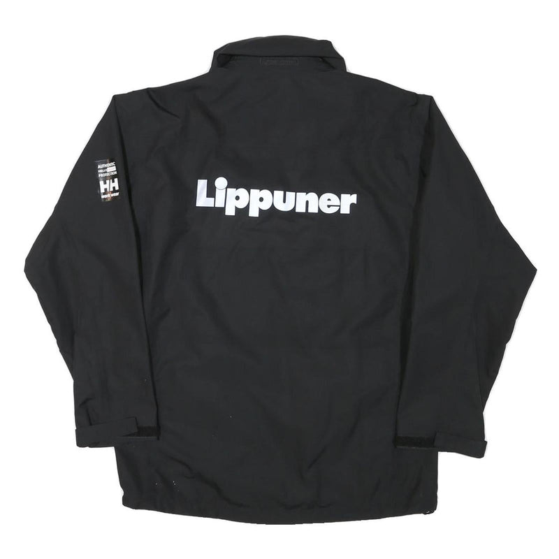 HELLY HANSEN Mens Black Workwear Jacket S Polyester Blend Zip Plain Outdoor