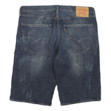 LEVI'S Mens Denim Blue Casual Shorts L W36 Classic Fit Cotton Blend Button