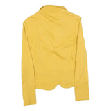 IMPERIAL Womens Yellow Jacket XL Polyester Blend Button Plain Long Sleeve