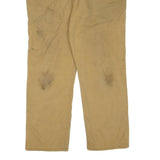 CARHARTT Mens Cotton Blend Beige Regular Fit Straight Leg Trousers W36 L30