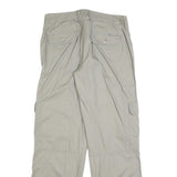 COLUMBIA Womens Polyester Beige Regular Cargo Trousers W33 L32 Outdoor Casual