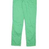 LAURA BIAGOTTI Womens Cotton Blend Green Slim Trousers W28 L31 Zip Stylish Fit