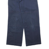 DICKIES Mens Cotton Blend Blue Loose Straight Trousers W30 L30 Workwear Pants