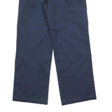 DICKIES Mens Cotton Blend Blue Loose Straight Trousers W30 L30 Workwear Pants