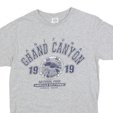 DELTA Mens Grey Grand Canyon 1919 Graphic T-Shirt S Short Sleeve Crew Neck