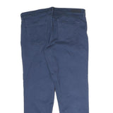 CALVIN KLEIN JEANS Mens Regular Fit Blue Cotton Blend Trousers W32 L30 Classic