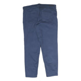 CALVIN KLEIN JEANS Mens Regular Fit Blue Cotton Blend Trousers W32 L30 Classic