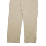 CARHARTT Mens Cotton Blend Beige Relaxed Straight Trousers W30 L29 Workwear