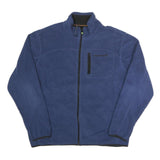 TIMBERLAND Mens Blue Jacket XL Polyester Plain Zip Up Outdoor Casual