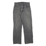 LEVI'S Mens Jeans Grey Regular Straight Denim W28 L30 Classic Cotton Blend Zip