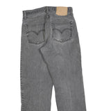 LEVI'S Mens Jeans Grey Regular Straight Denim W28 L30 Classic Cotton Blend Zip
