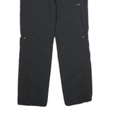 MAMMUT Womens Black Nylon Regular Fit Straight Zip Trousers W28 L32 Outdoor