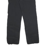 MAMMUT Womens Black Nylon Regular Fit Straight Zip Trousers W28 L32 Outdoor