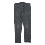 LEVI'S 511 Slim Mens Jeans Black Slim Skinny Denim Medium W34 L30 Stretch Zip