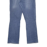 REBEL SOUL Womens Jeans Blue Relaxed Straight Denim Medium W32 L32 Embroidered