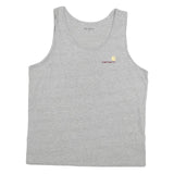 CARHARTT Mens Grey Vest L Sleeveless Crew Neck Cotton Blend Casual