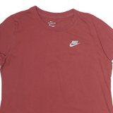 NIKE Womens Red T-Shirt L Short Sleeve Crew Neck Cotton Casual Sportswear