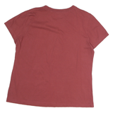 NIKE Womens Red T-Shirt L Short Sleeve Crew Neck Cotton Casual Sportswear