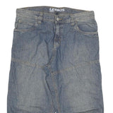 LERROS Mens Shorts Blue XL W34 Cotton Blend Casual Denim Style Pocketed