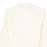 EMPORIO ARMANI Womens Cream Jacket M Linen Blend Plain Button Closure Classic