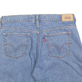 LEVI'S Womens Blue Denim Casual Shorts M W32 Classic Fit Cotton Blend