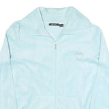 ESMARA Womens Blue Outdoor Jacket L Polyester Blend Woven Plain Zip Relaxed Fit