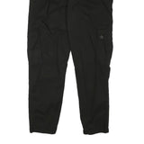 URBAN CLASSICS Mens Black Slim Cargo Trousers W32 L29 Casual Cotton Blend Zip