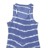 RALPH LAUREN DENIM & SUPPLY Womens Blue & White Printed Sleeveless Scoop Neck