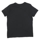DKNY Womens Black Graphic T-Shirt M Short Sleeve Crew Neck Logo Print