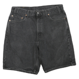 LEVI'S Womens Denim Black Shorts XL W36 Classic Cotton Blend Casual
