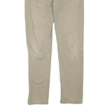 LEVI'S Mens Regular Beige Cotton Blend Trousers W33 L34 Zip Closure Classic Fit
