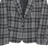 PENDLETON Womens Black & Grey Check Wool Button Jacket M Woven Classic