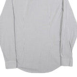 TOMMY HILFIGER Mens Grey Check Shirt L Classic Cotton Long Sleeve Formal