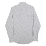 TOMMY HILFIGER Mens Grey Check Shirt L Classic Cotton Long Sleeve Formal