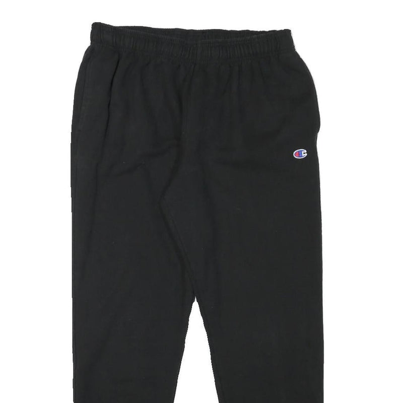 CHAMPION Mens Joggers Black L W28 L27 Slim Tapered Cotton Blend Casual
